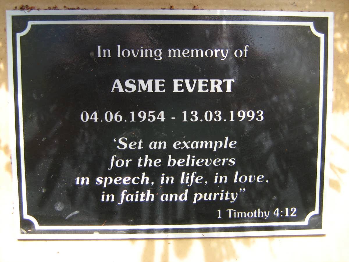 EVERT Asme 1954-1993