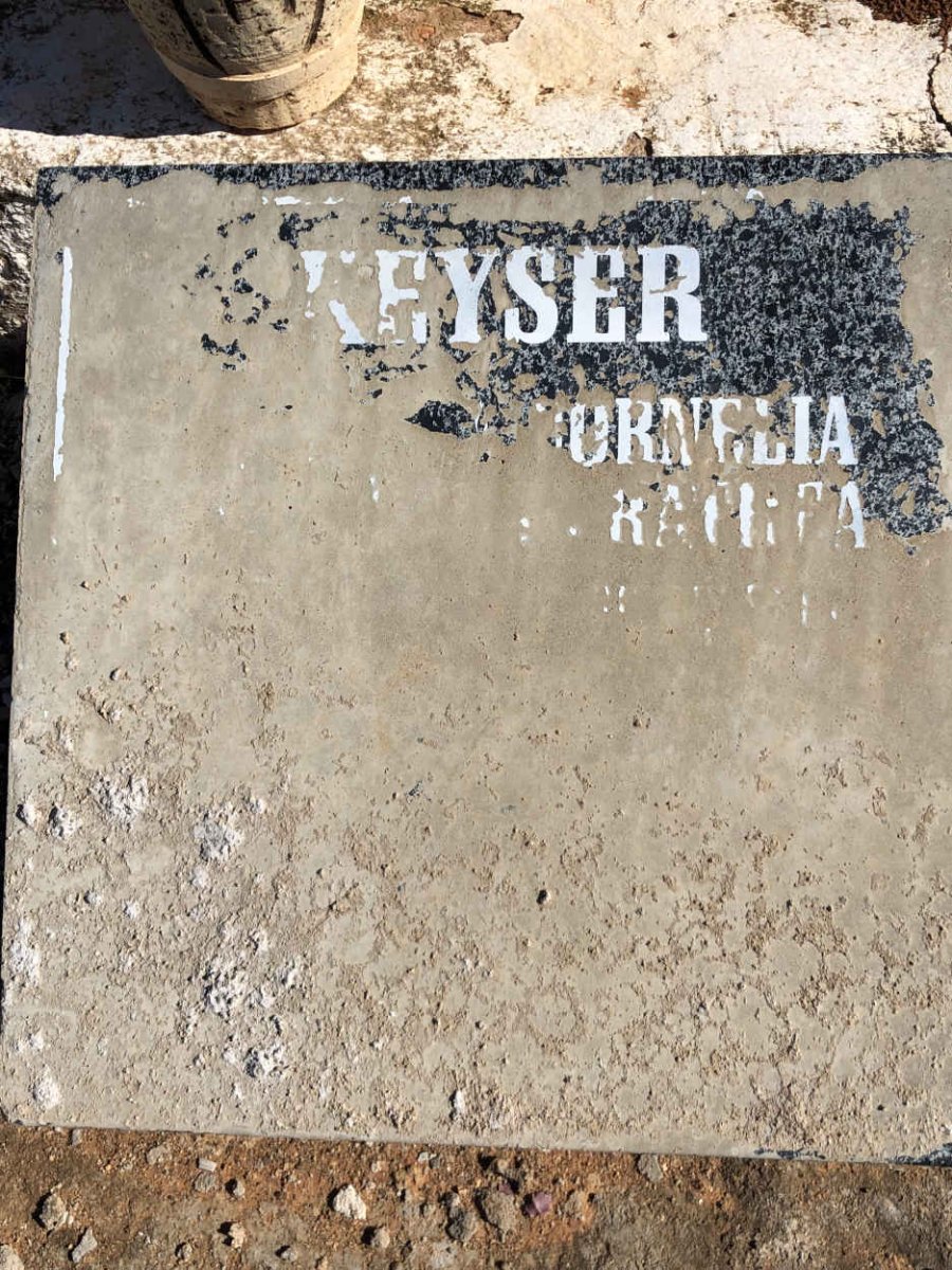 KEYSER Cornelia Dorothea nee DEYSEL 1890-1959