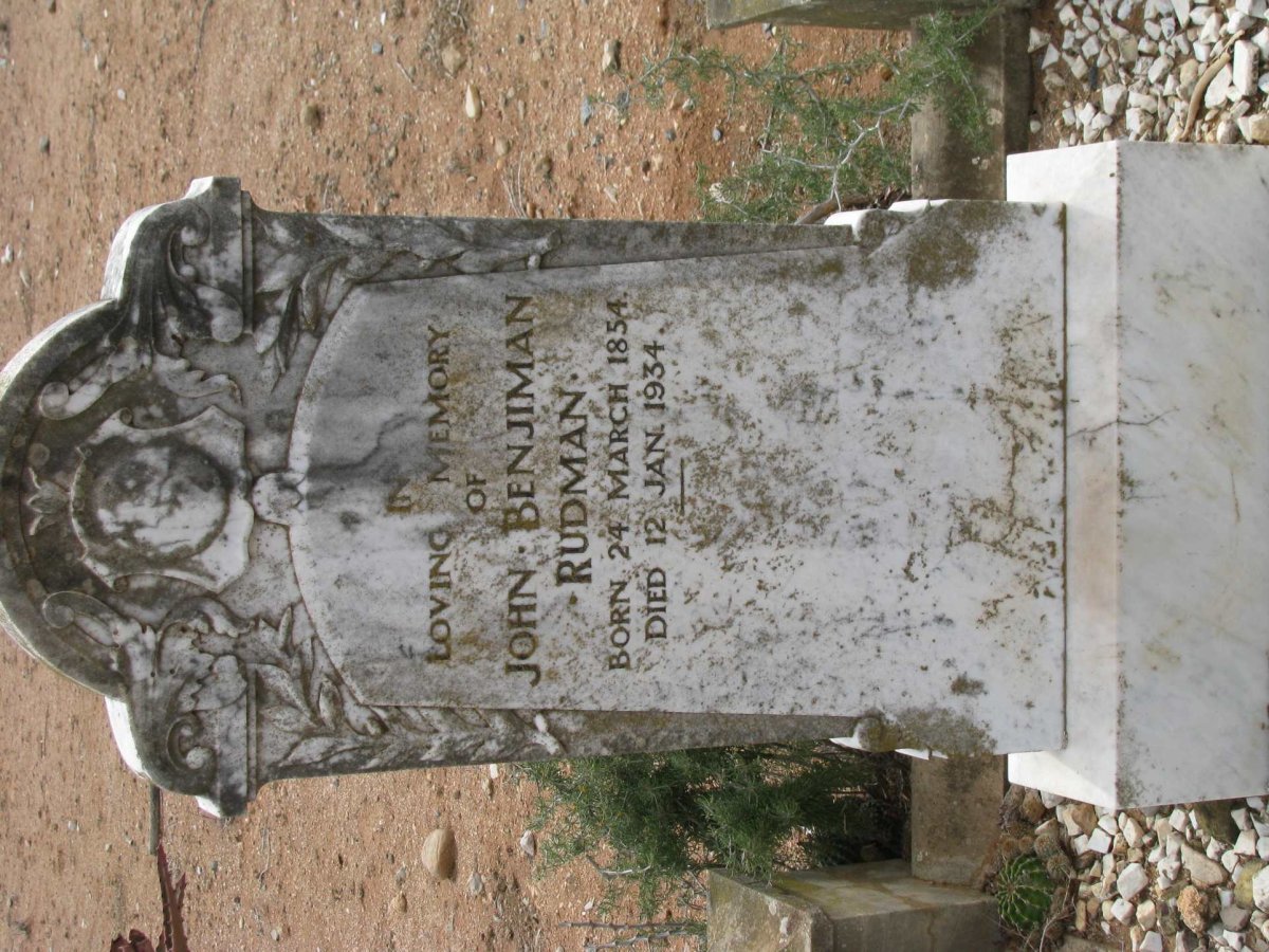 RUDMAN John Benjiman 1854-1934