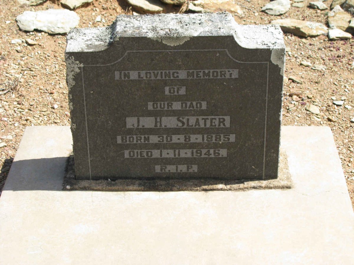 SLATER J.H. 1885-1946