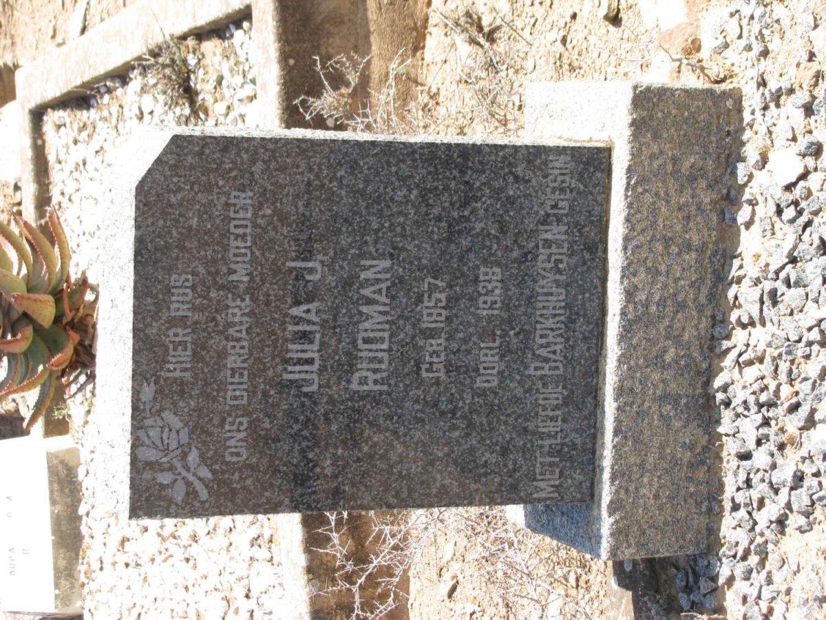 RUDMAN Julia J. 1857-1938