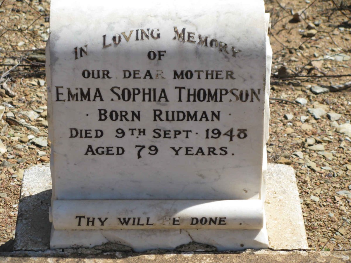 THOMPSON Emma Sophia nee RUDMAN -1948