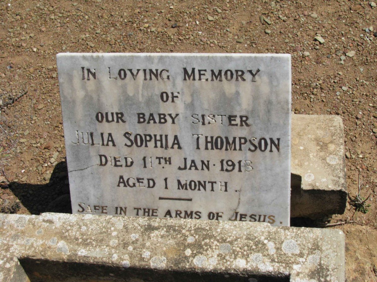 THOMPSON Julia Sophia -1913