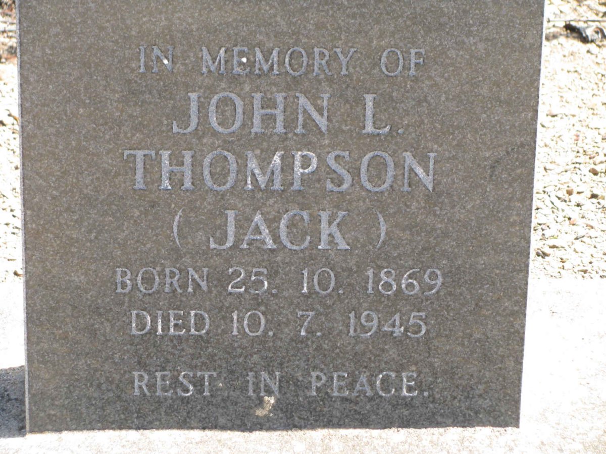 THOMPSON John L. 1869-1945