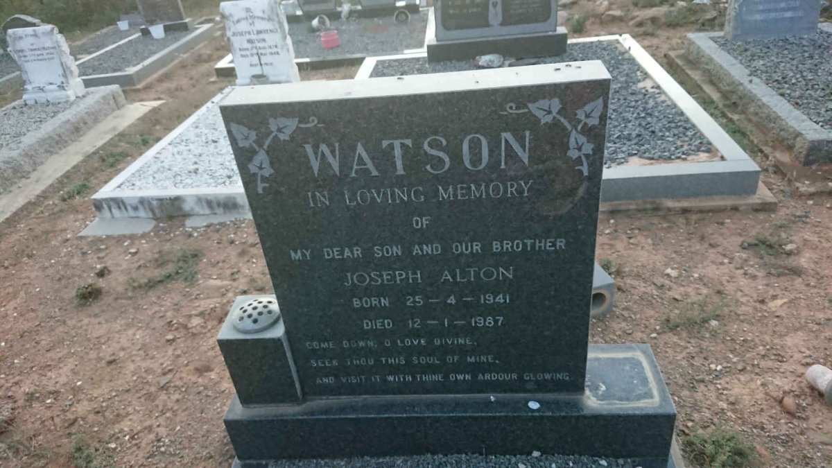 WATSON Joseph Alton 1941-1987