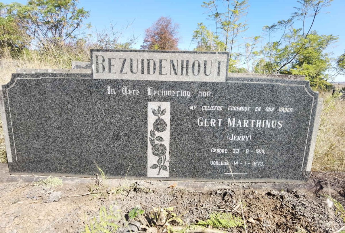 BEZUIDENHOUT Gert Marthinus 1931-1973