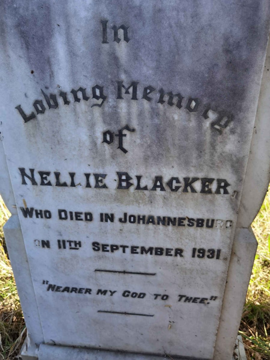 BLACKER Nellie -1931