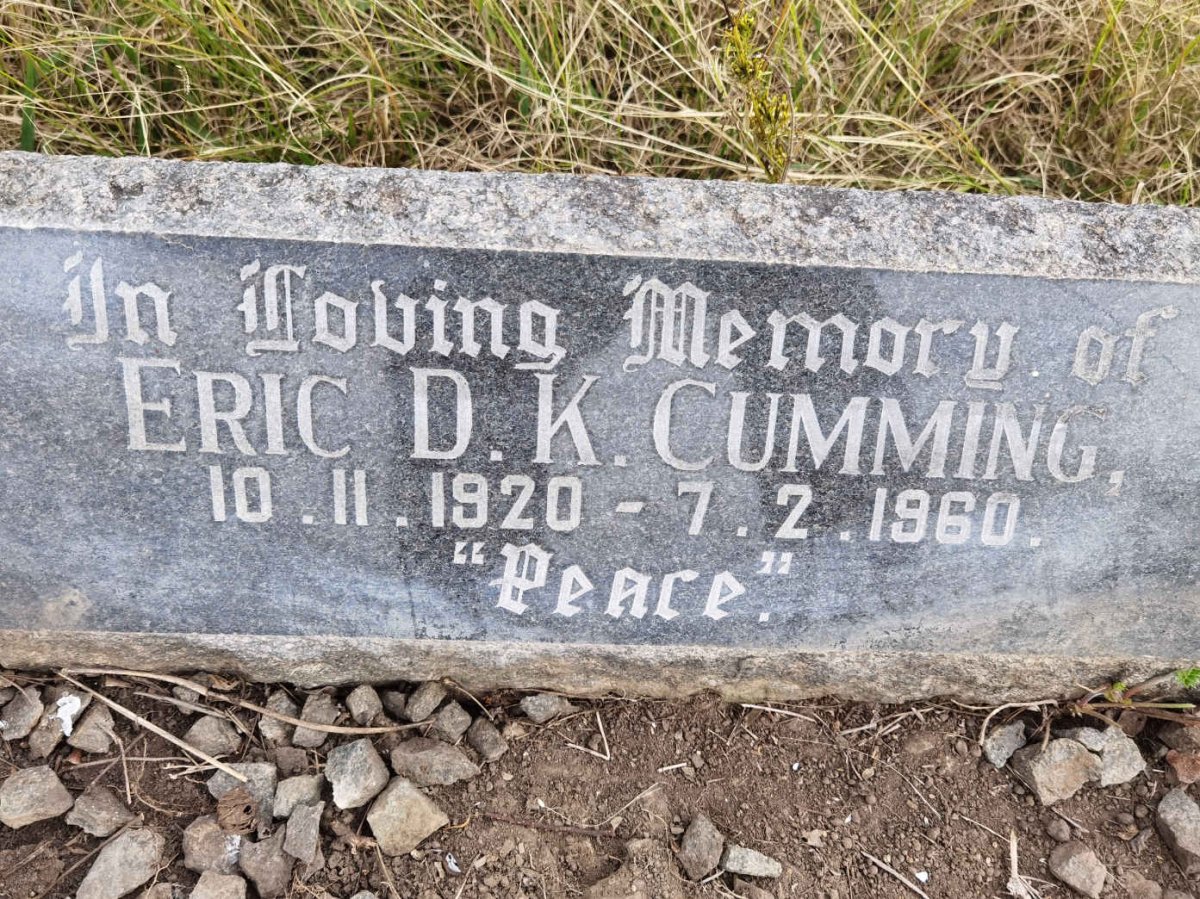 CUMMING Eric D.K. 1920-1960