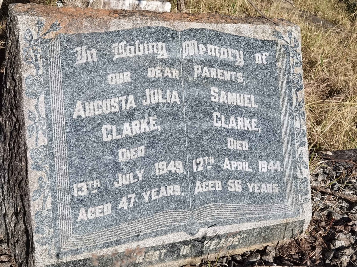 CLARKE Samuel -1944 &amp; Augusta Julia -1949