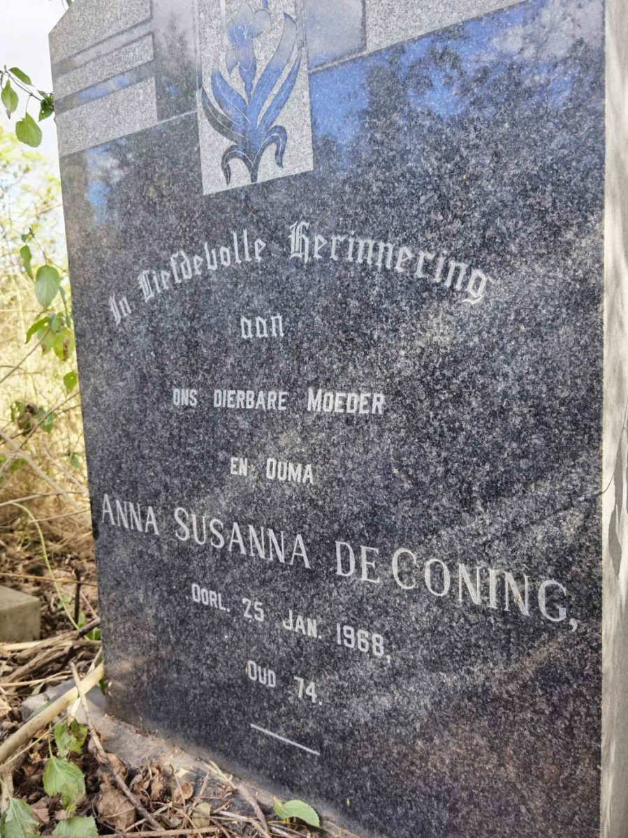 CONING Anna Susanna, de -1968