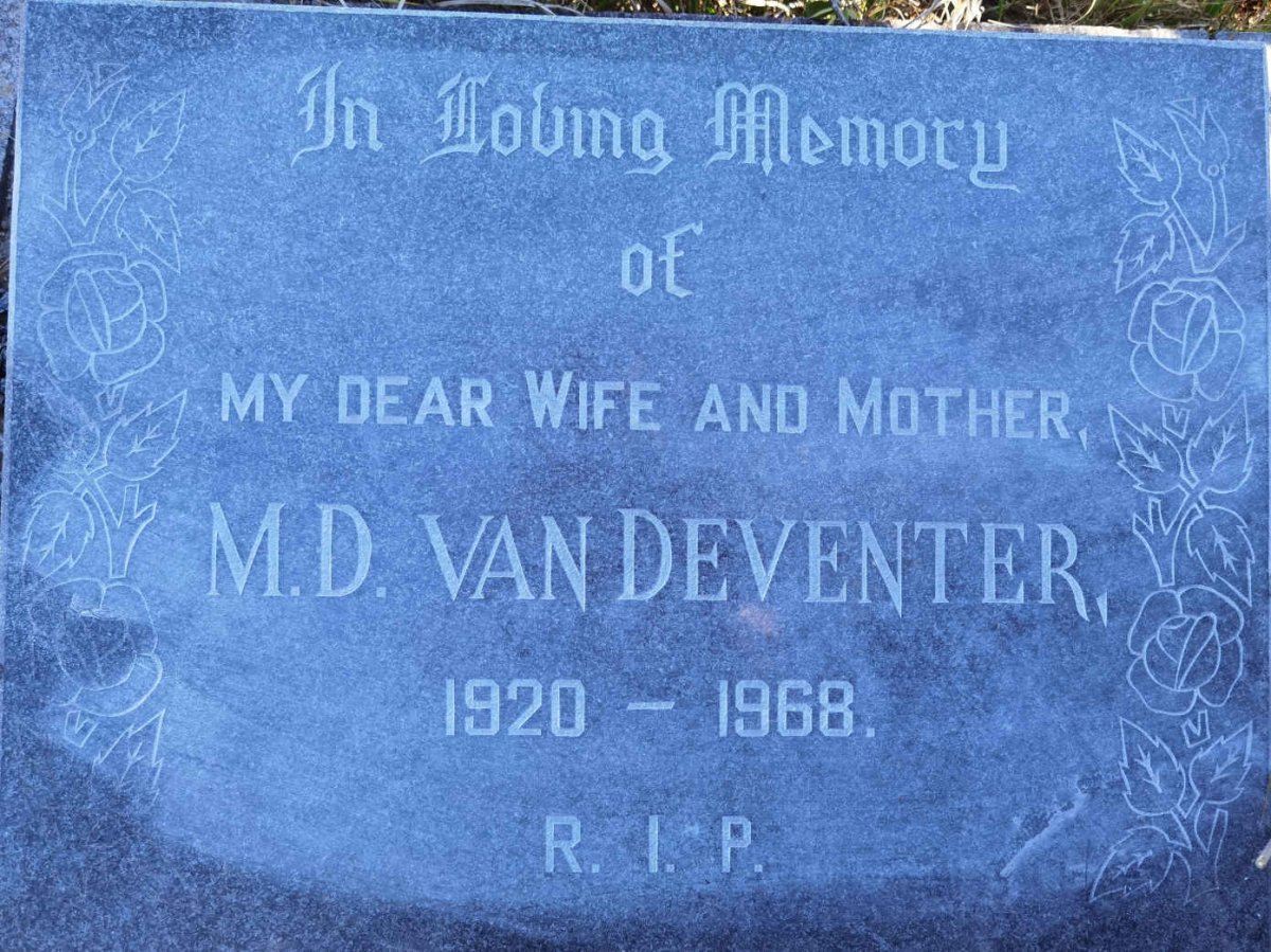 DEVENTER M.D., van 1920-1968