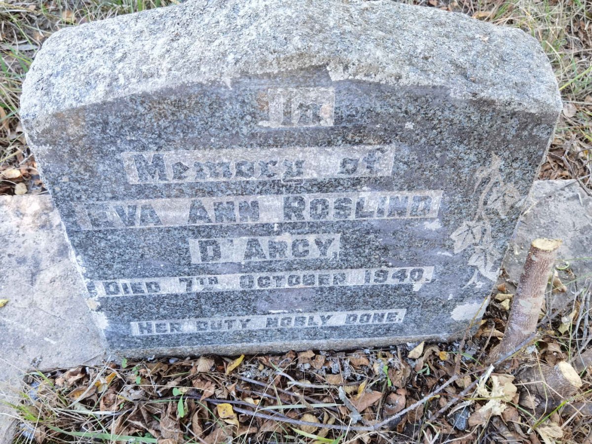 D'ARCY Eva Ann Roslind -1940
