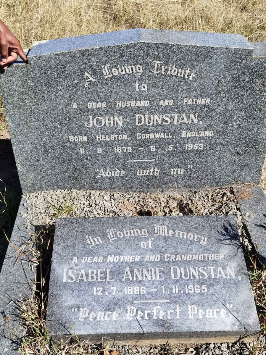 DUNSTAN John 1879-1953 &amp; Isabel Annie 1886-1965