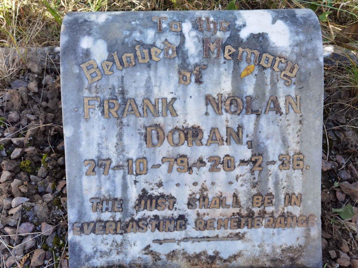 DORAN Frank Nolan 1879-1936