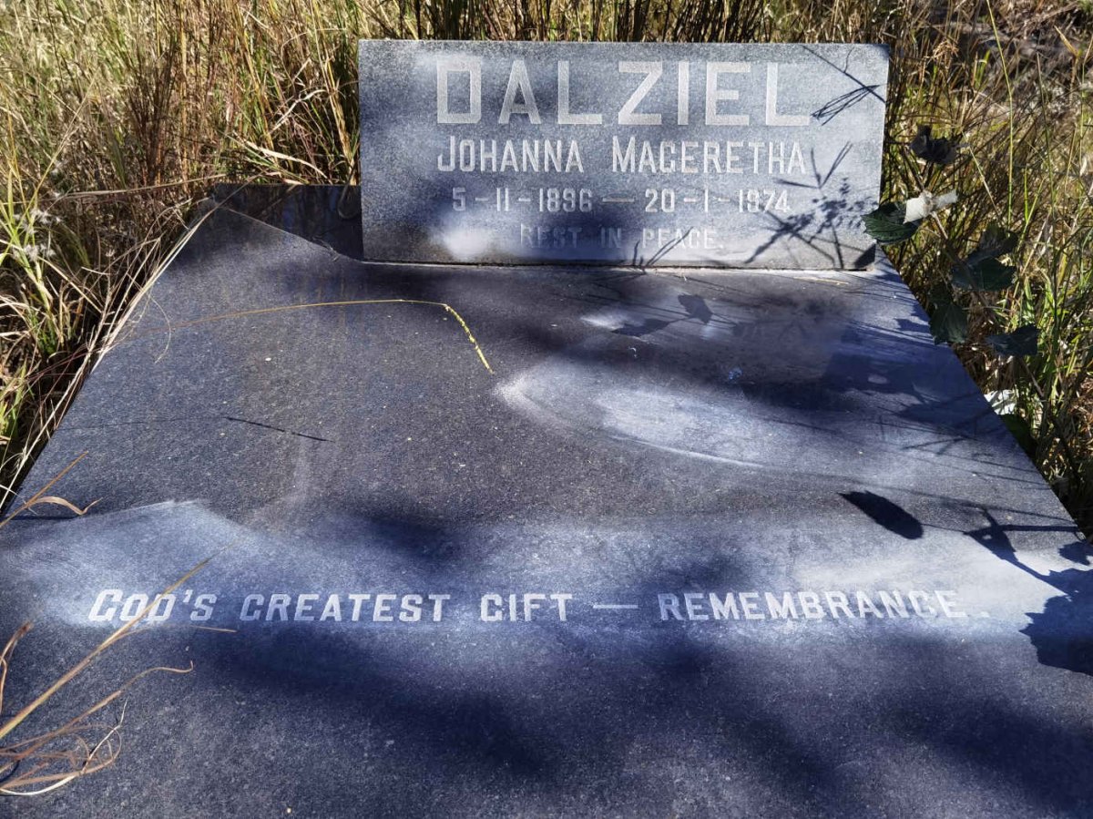 DALZIEL Johanna Mageretha 1896-1974