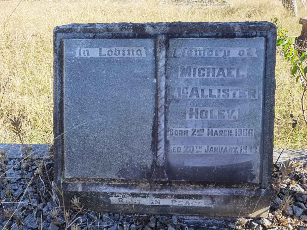 HOLEY Michael McAllister 1906-1943