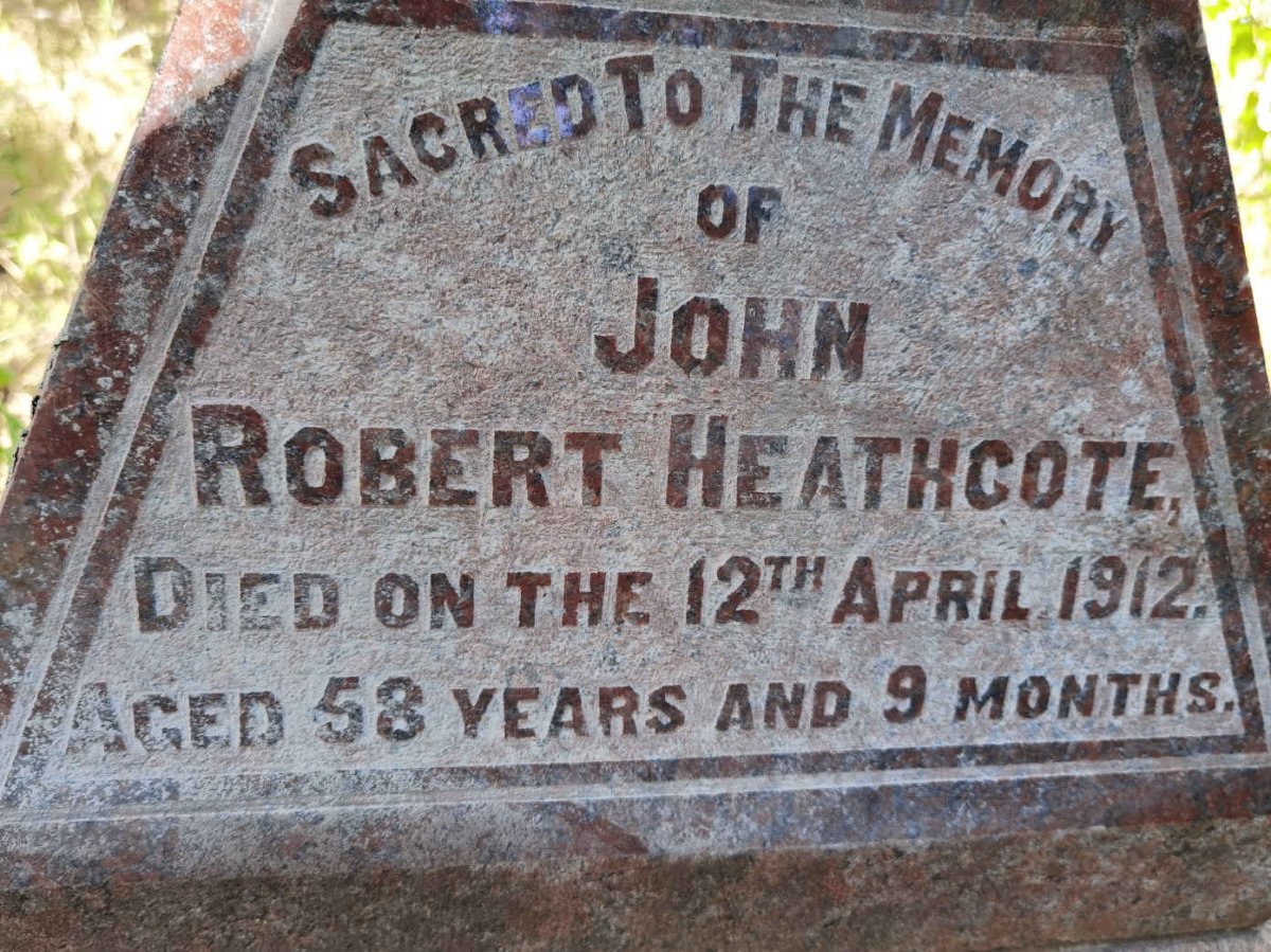HEATHCOTE John Robert -1912