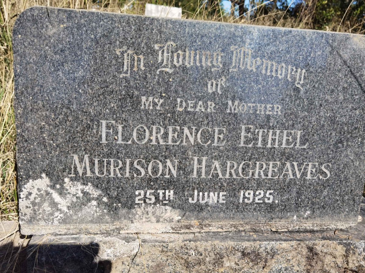 HARGREAVES Florence Ethel Murison -1925