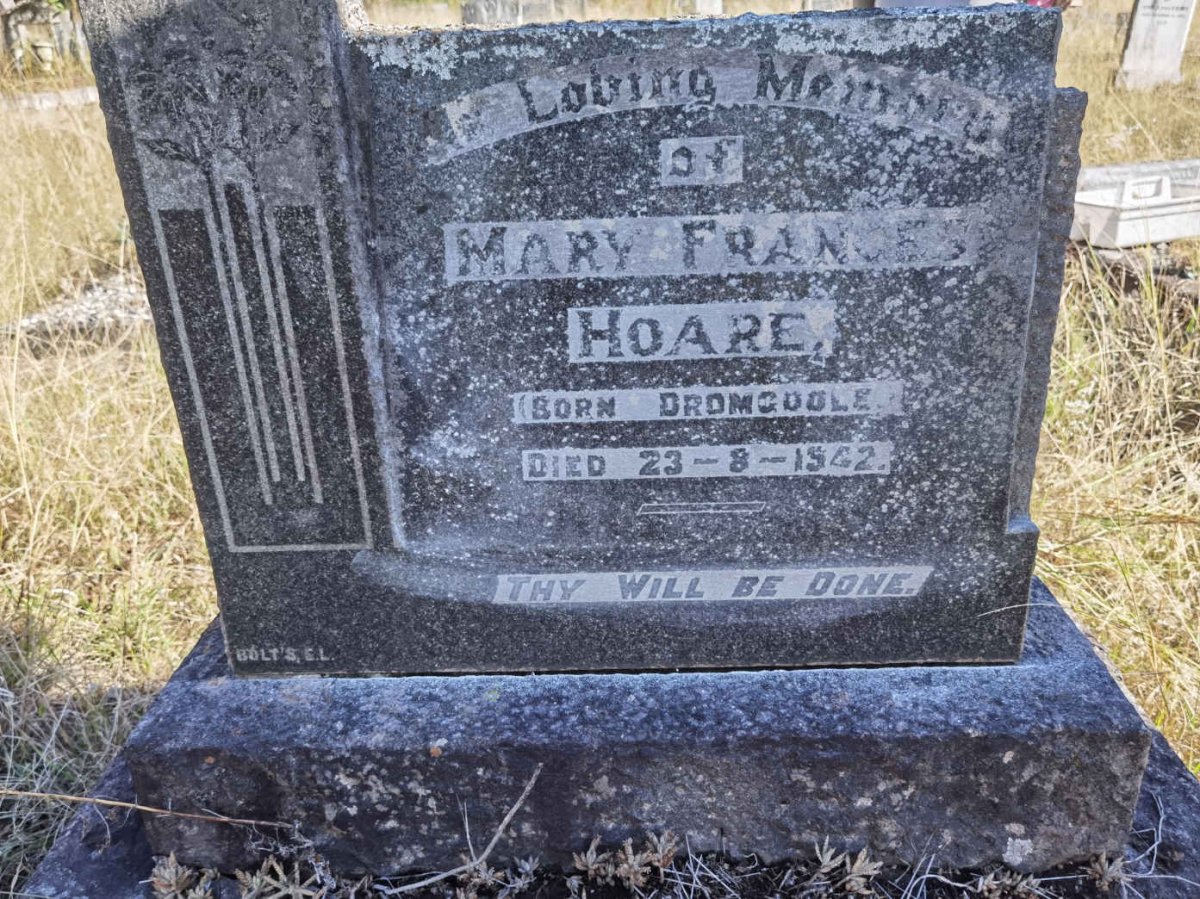 HOARE Mary Frances nee DROMGOOLE -1942