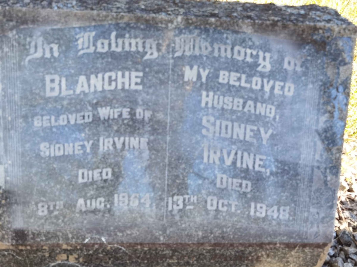 IRVINE Sidney -1948 &amp; Blanche -1954
