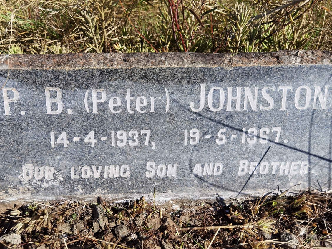 JOHNSTON P.B. 1937-1967