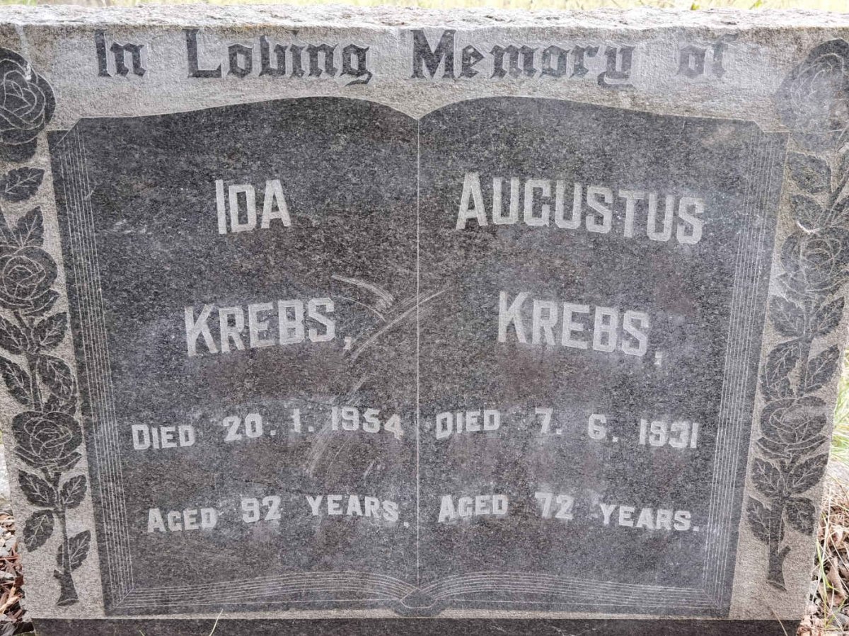 KREBS Augustus -1931 &amp; Ida -1954