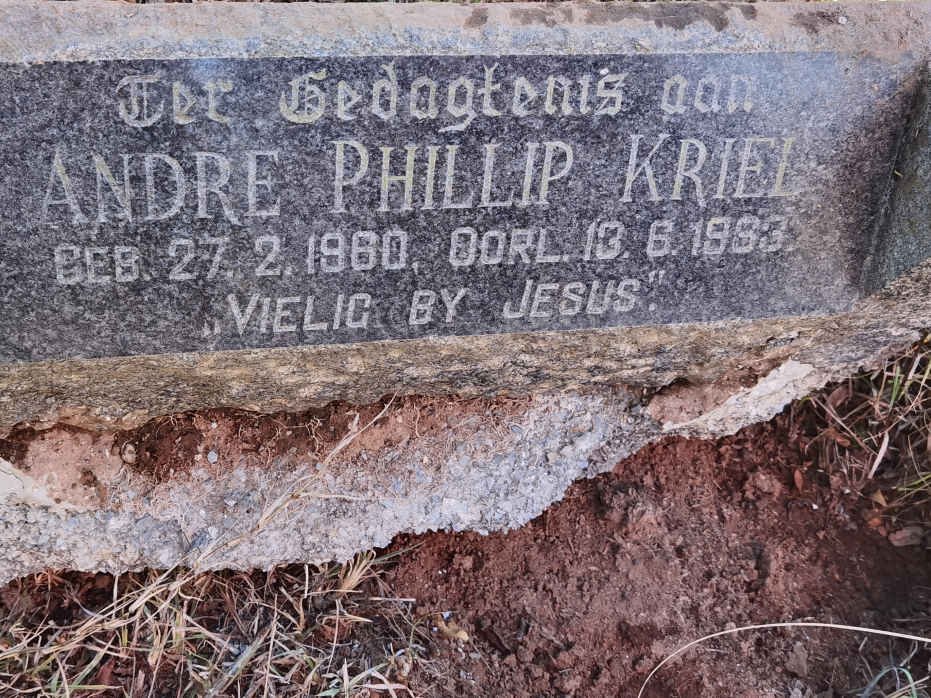 KRIEL Andre Phillip 1960-1963