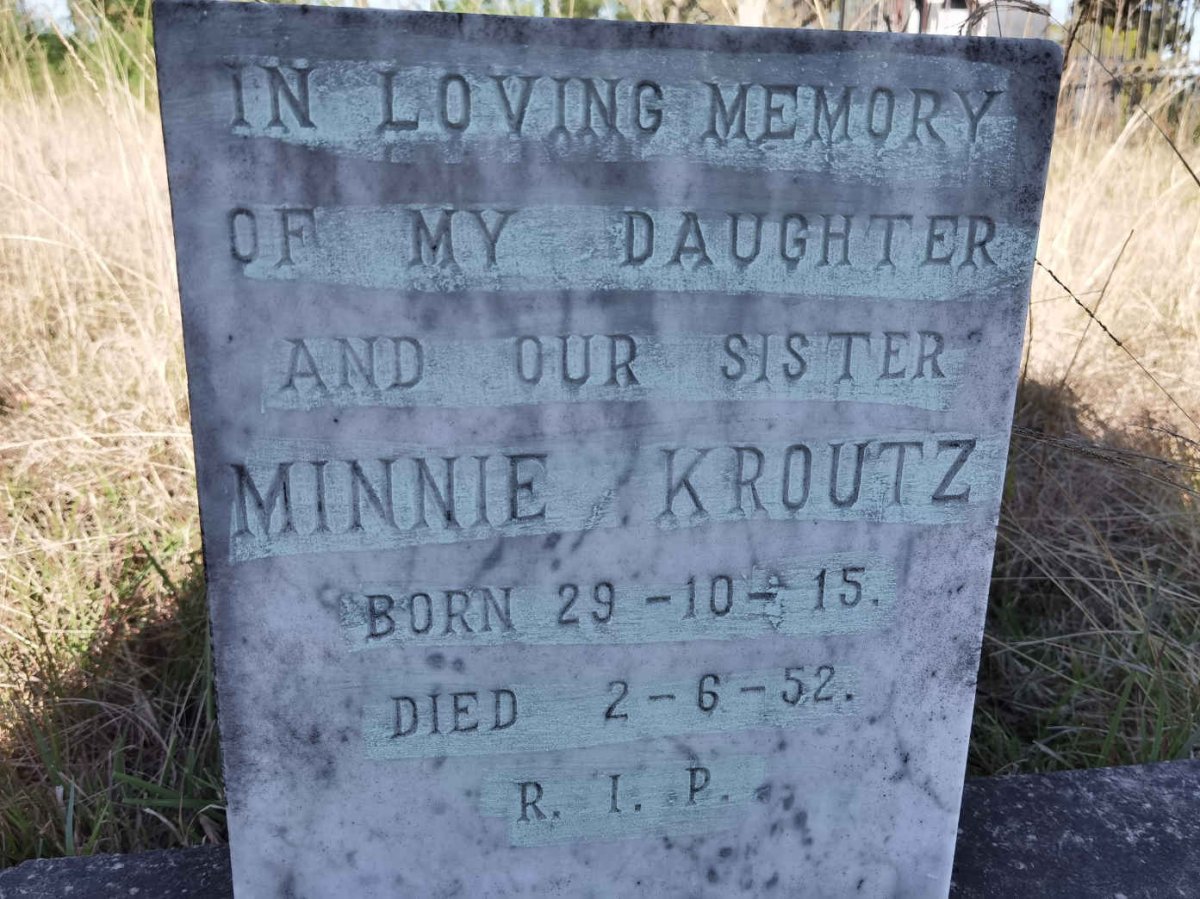 KROUTZ Minnie 1915-1952