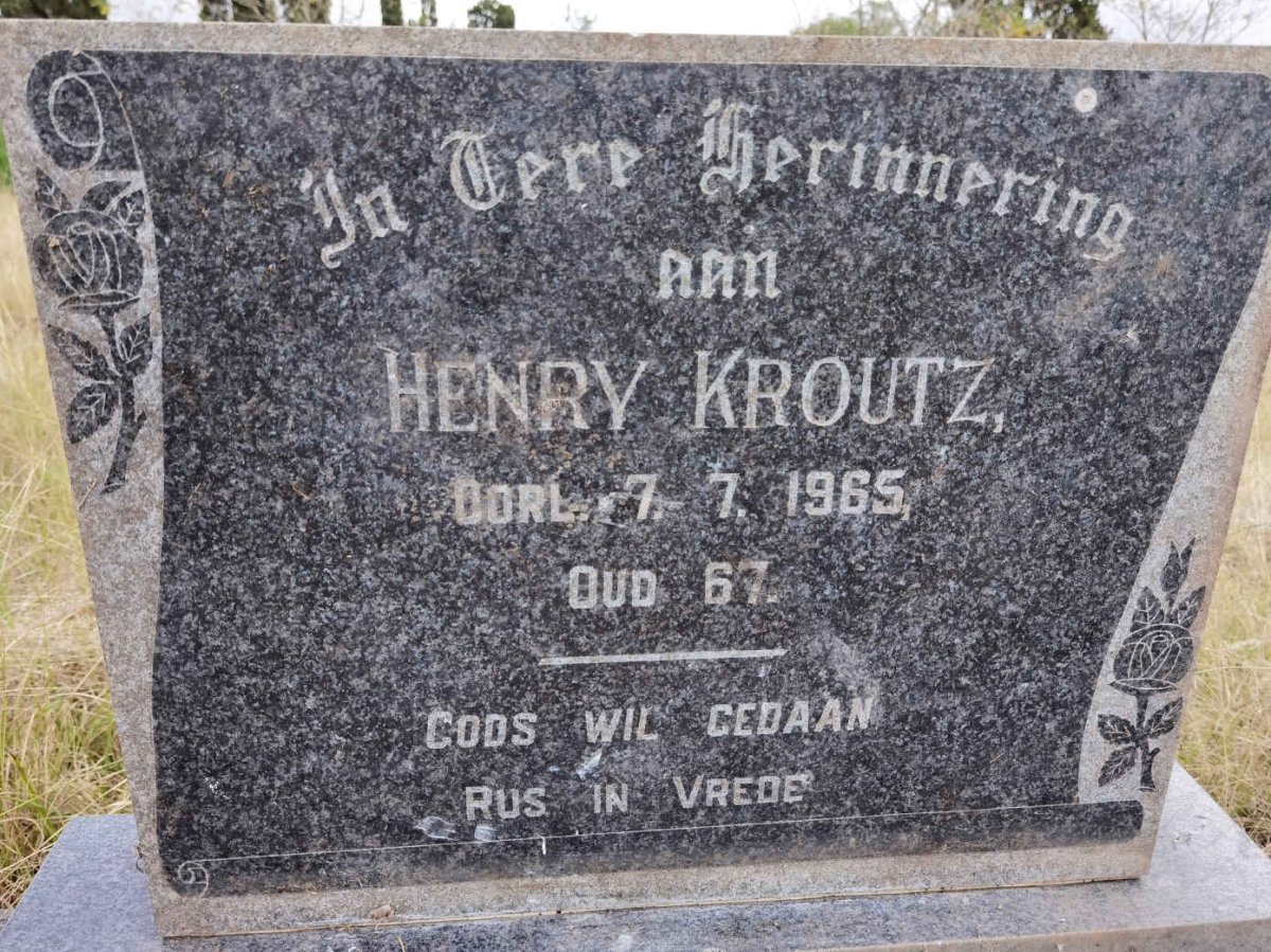 KROUTZ Henry -1965