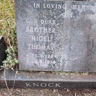 KNOCK Nigel Thomas 1954-1970