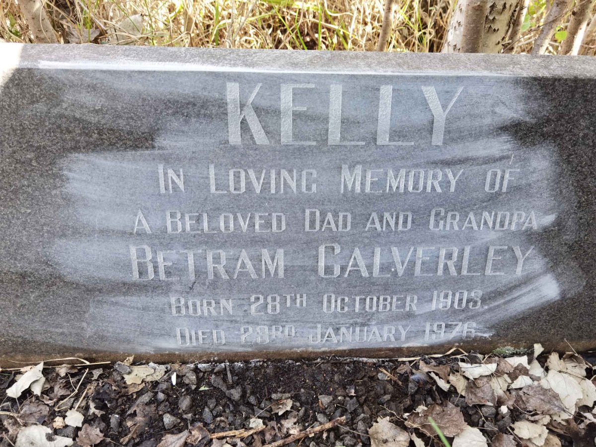 KELLY Betram Calverley 1903-1976