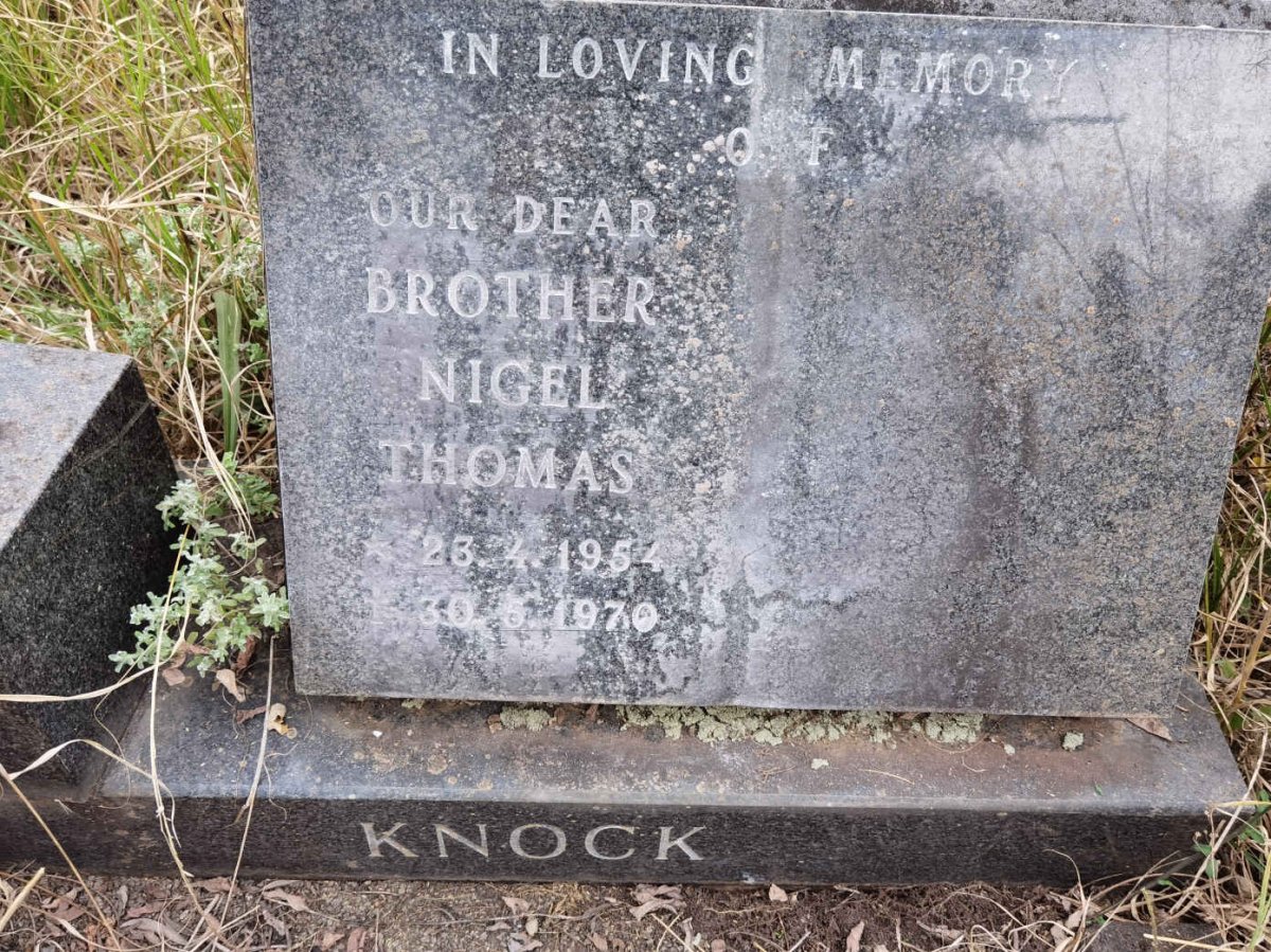 KNOCK Nigel Thomas 1954-1970