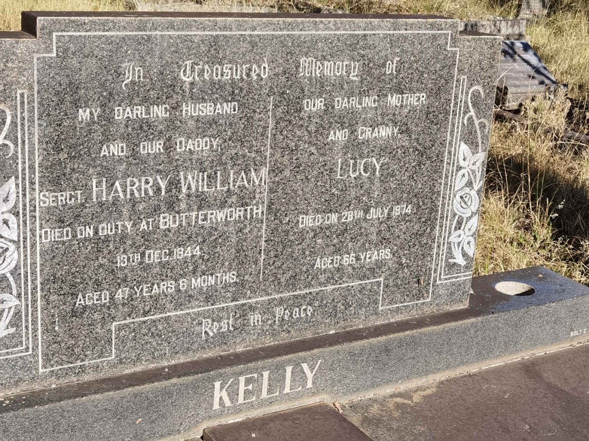 KELLY Harry William -1944 &amp; Lucy -1974