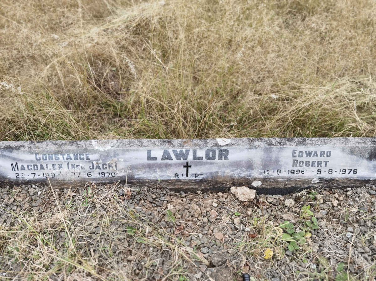 LAWLOR Edward Robert 1896-1976 &amp; Constance Magdalen JACK 189?-1970