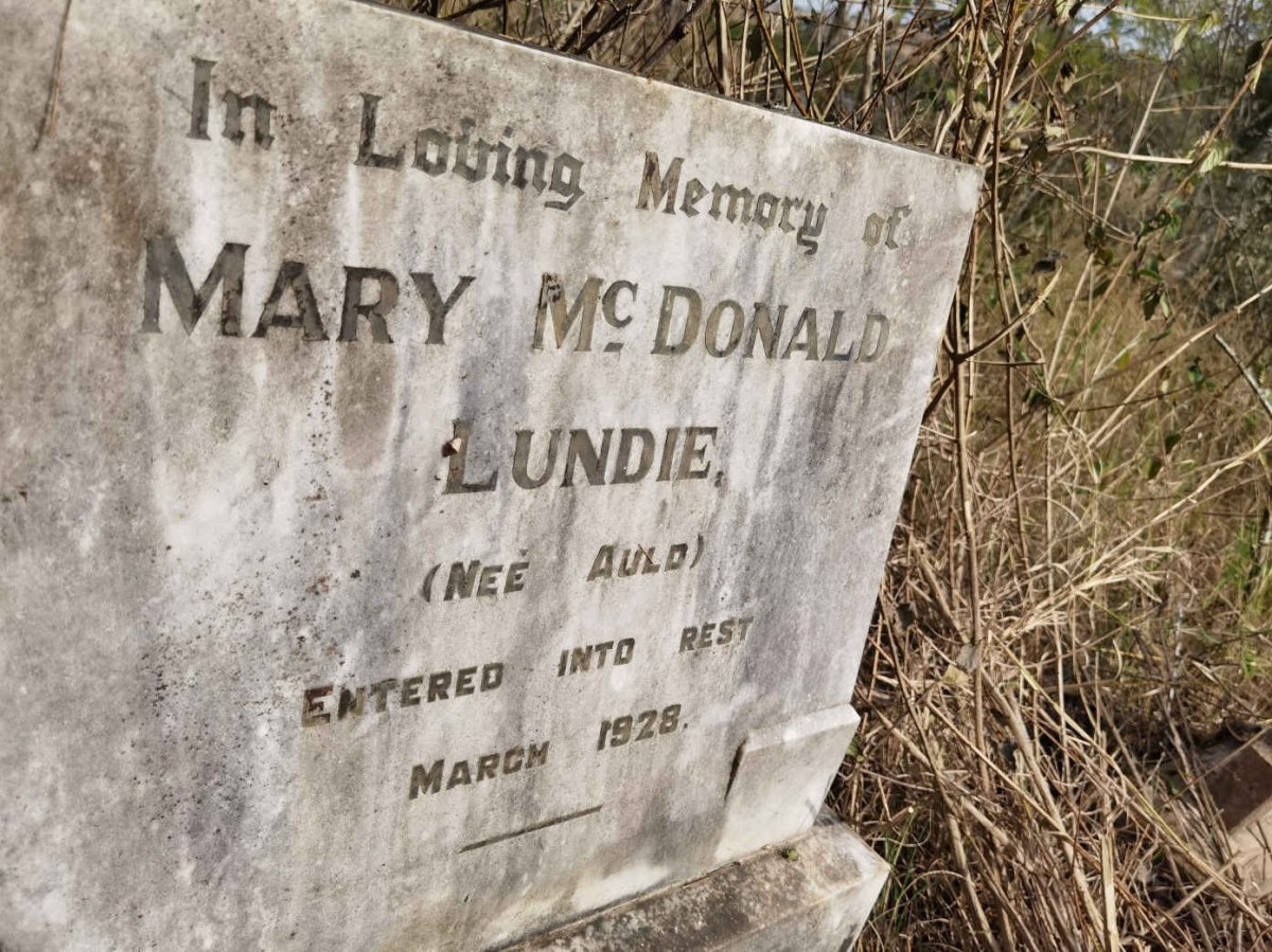 LUNDIE Mary McDonald nee AULD -1928