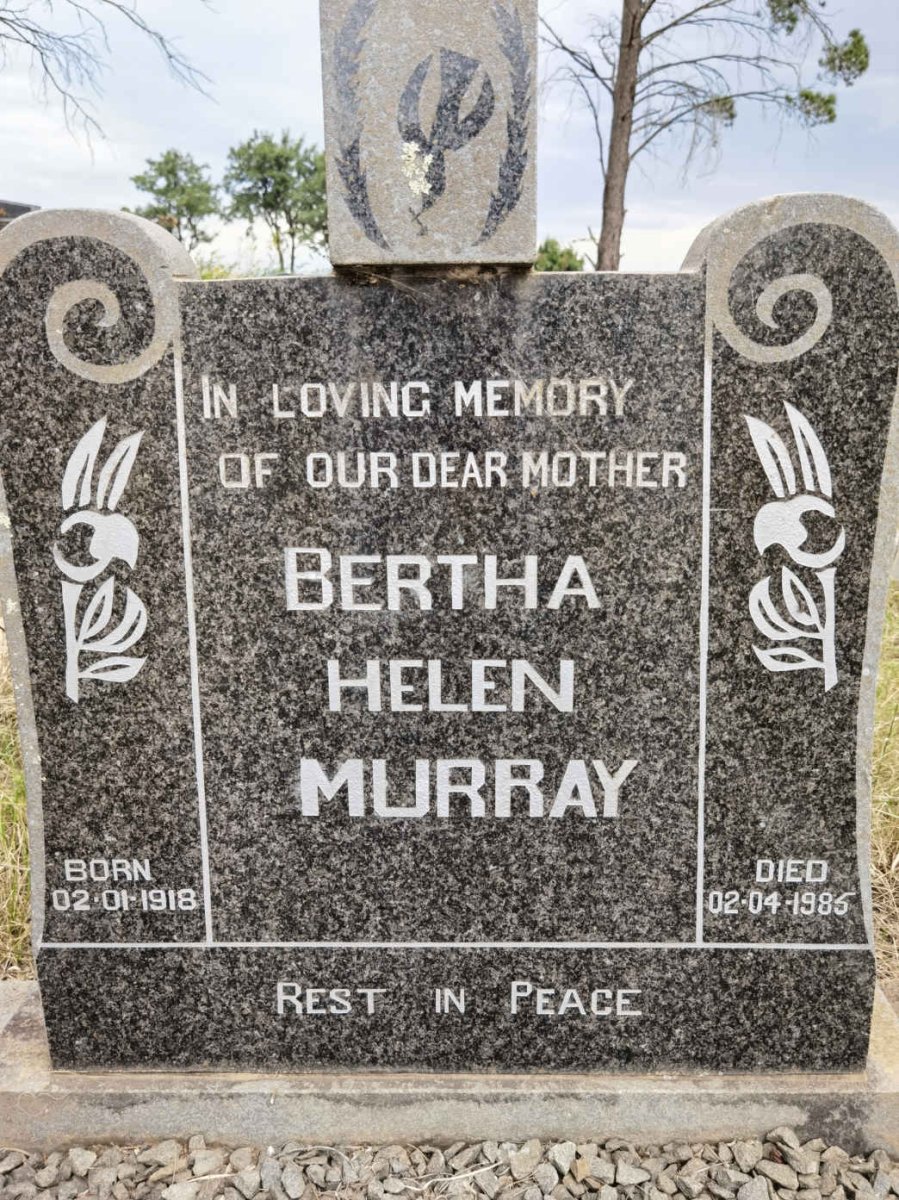 MURRAY Bertha Helen 1918-1985