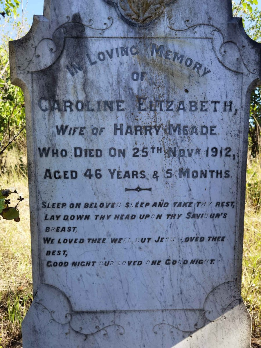 MEADE Caroline Elizabeth -1912