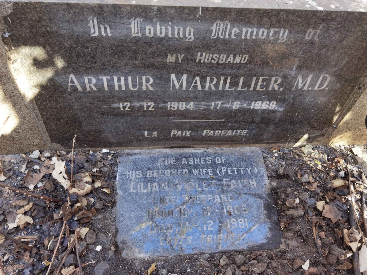MARILLIER Arthur 1904-1969 &amp; Lilian Violet Faith SHEPPARD 1905-1981