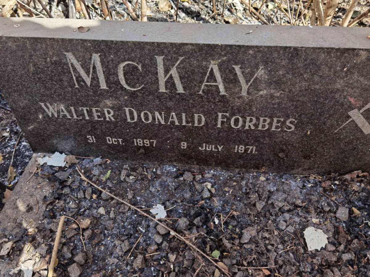 McKAY Walter Donald Forbes 1897-1971