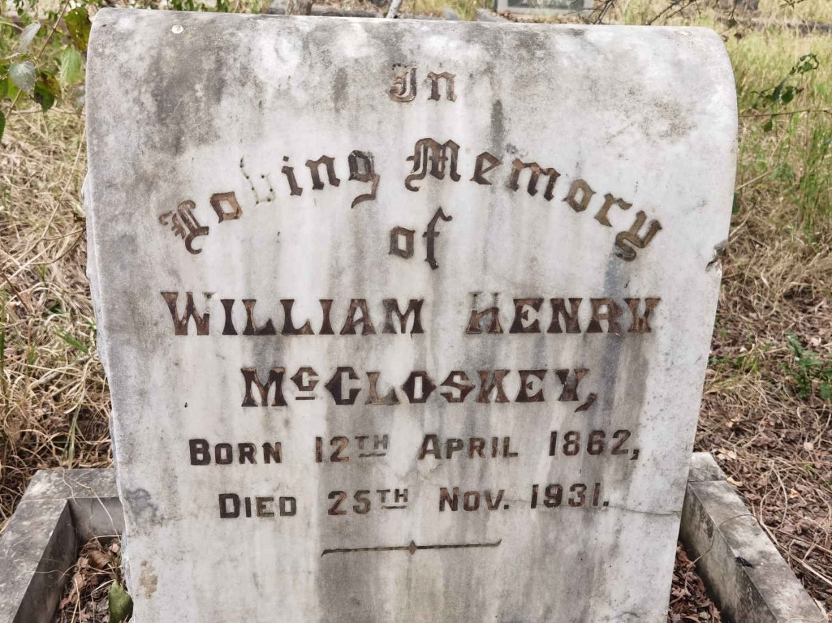 McCLOSKY William Henry 1862-1931
