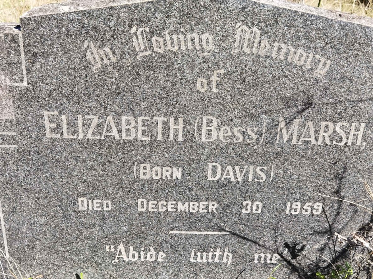 MARSH Elizabeth nee DAVIS -1959