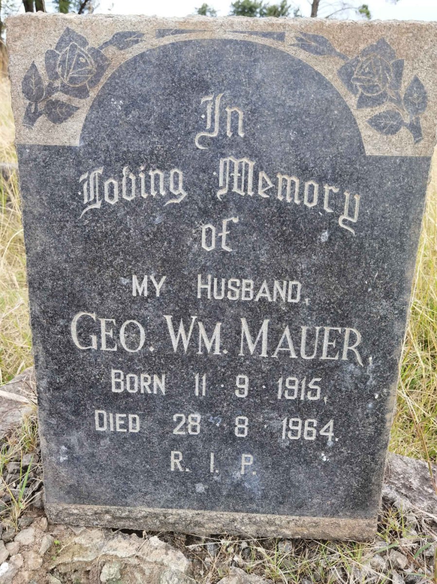 MAUER Geo. Wm. 1915-1964