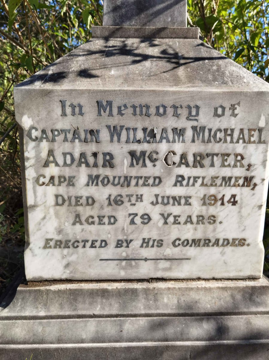 McCARTER William Michael Adair -1914
