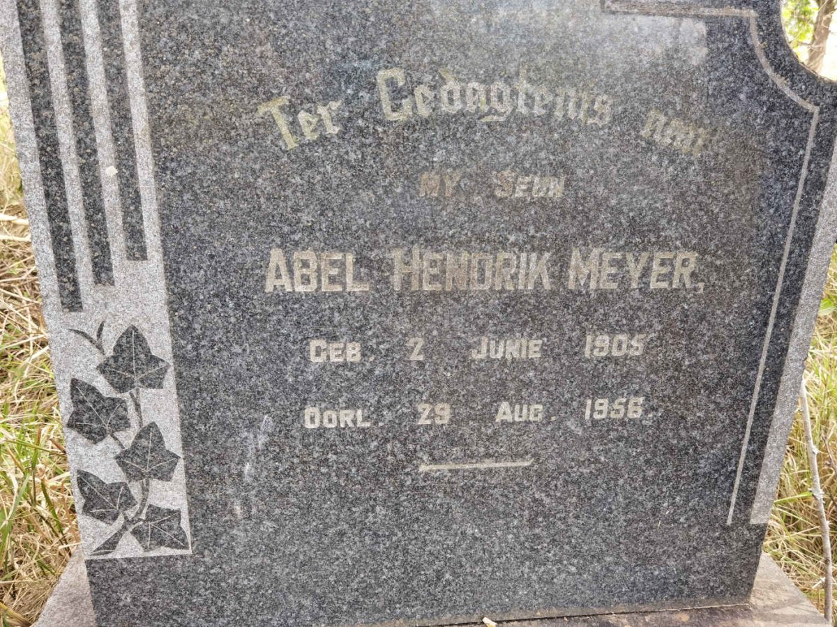 MEYER Abel Hendrik 1905-1956