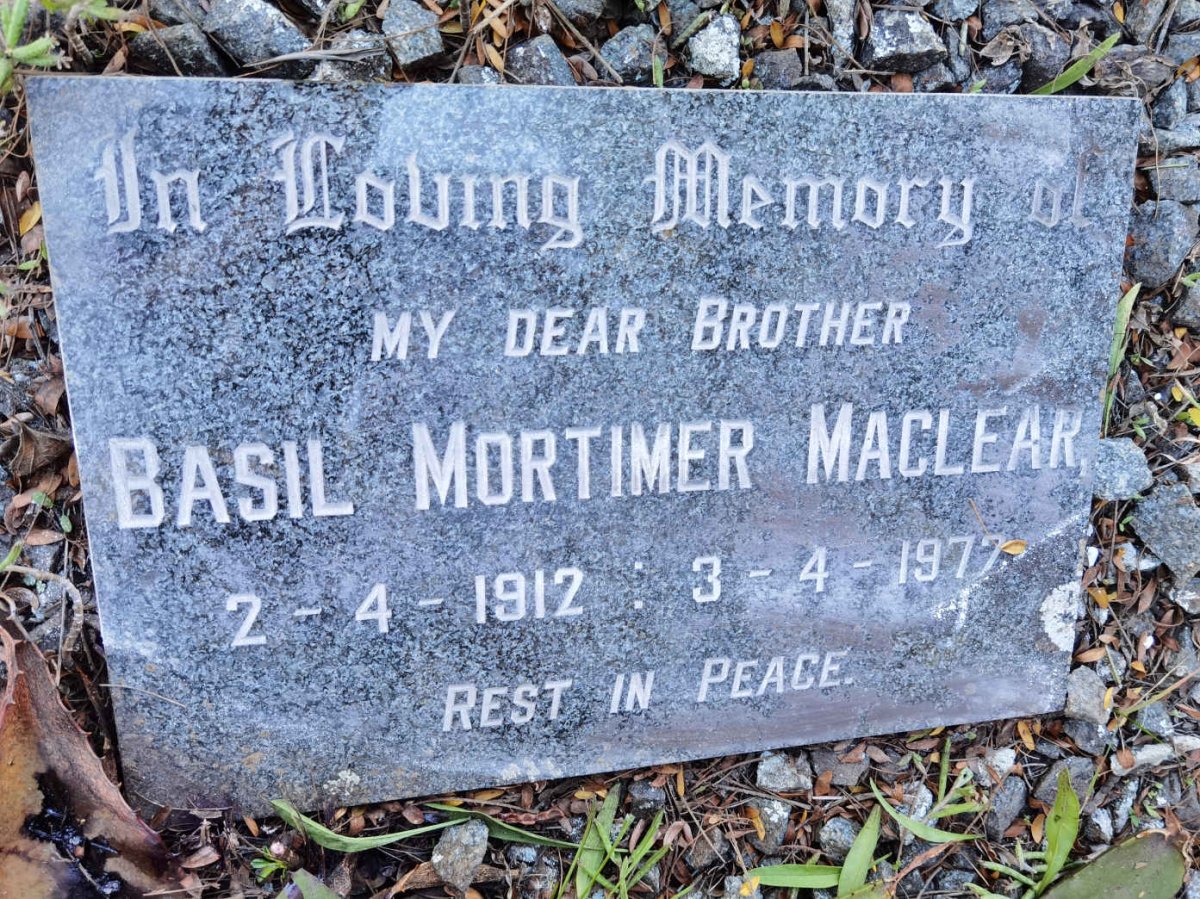 MACLEAR Basil Mortimer 1912-1972
