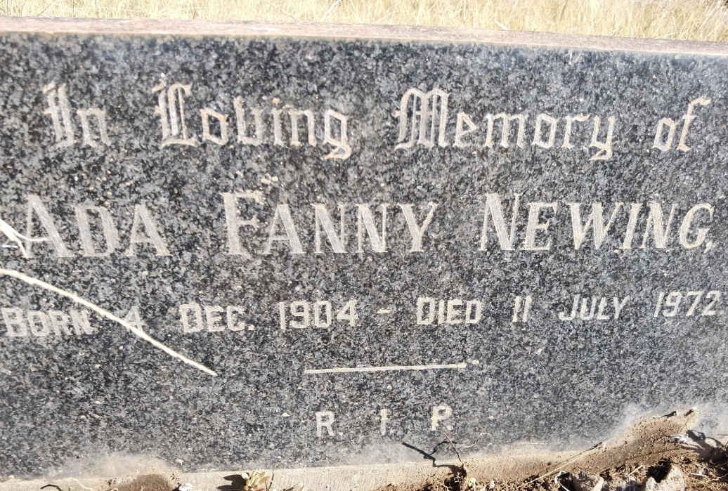 NEWING Ada Fanny 1904-1972