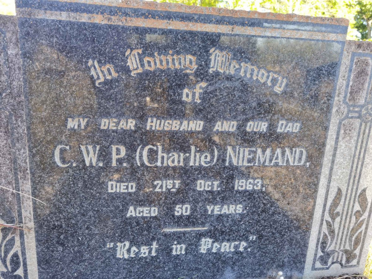 NIEMAND C.W.P. -1963