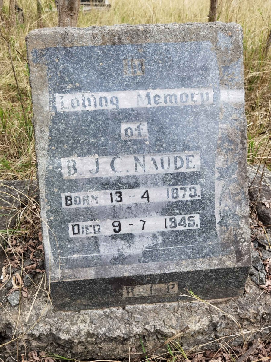 NAUDE B.J.C. 1873-1945
