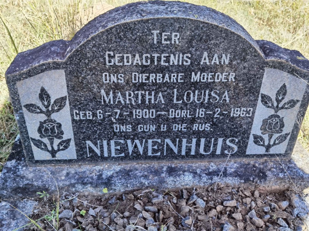 NIEWENHUIS Martha Louisa 1900-1963