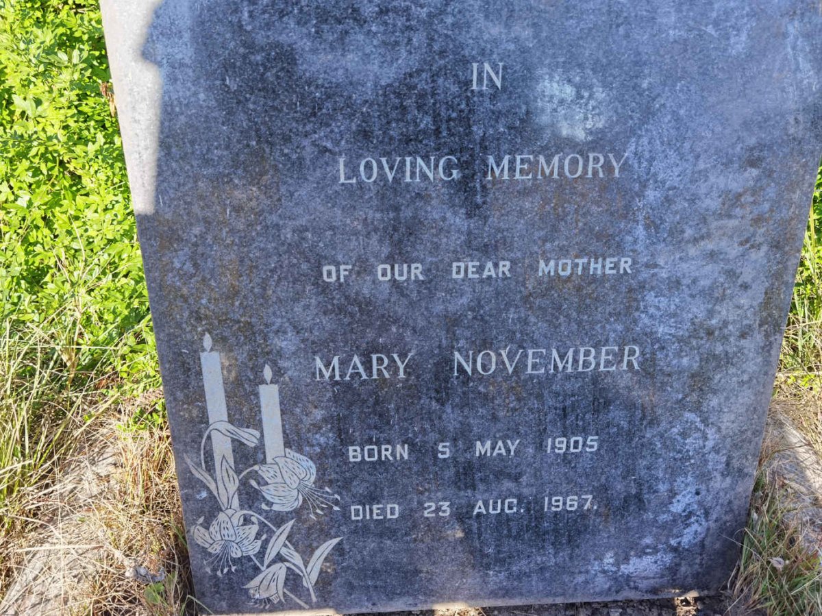 NOVEMBER Mary 1905-1967